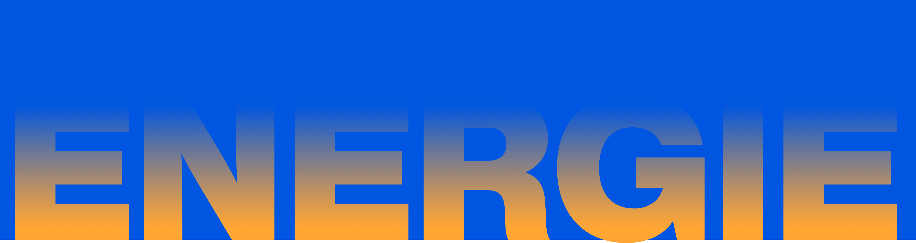 Grafik Text Energie auf blauem Hintergrund